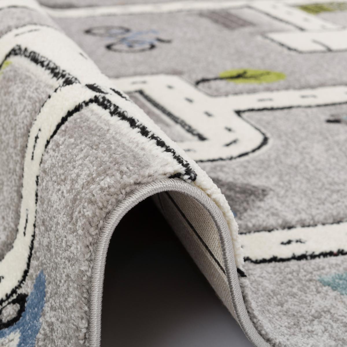 KINDER TEPPICH MAUI KIDS STRASSEN - Grau, Textil (80/160cm) - Pergamon