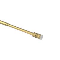 KLEMMSTANGE / SCHEIBENSTANGE Flexo 40-60 cm, 8 / 6 mm Ø, Messing-farbig - Messingfarben, Kunststoff/Metall (1.2cm) - INTERDECO