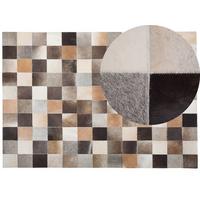 KURZFLOR-TEPPICH Soke 230/160 cm - Multicolor, Fell (160/230cm) - Beliani