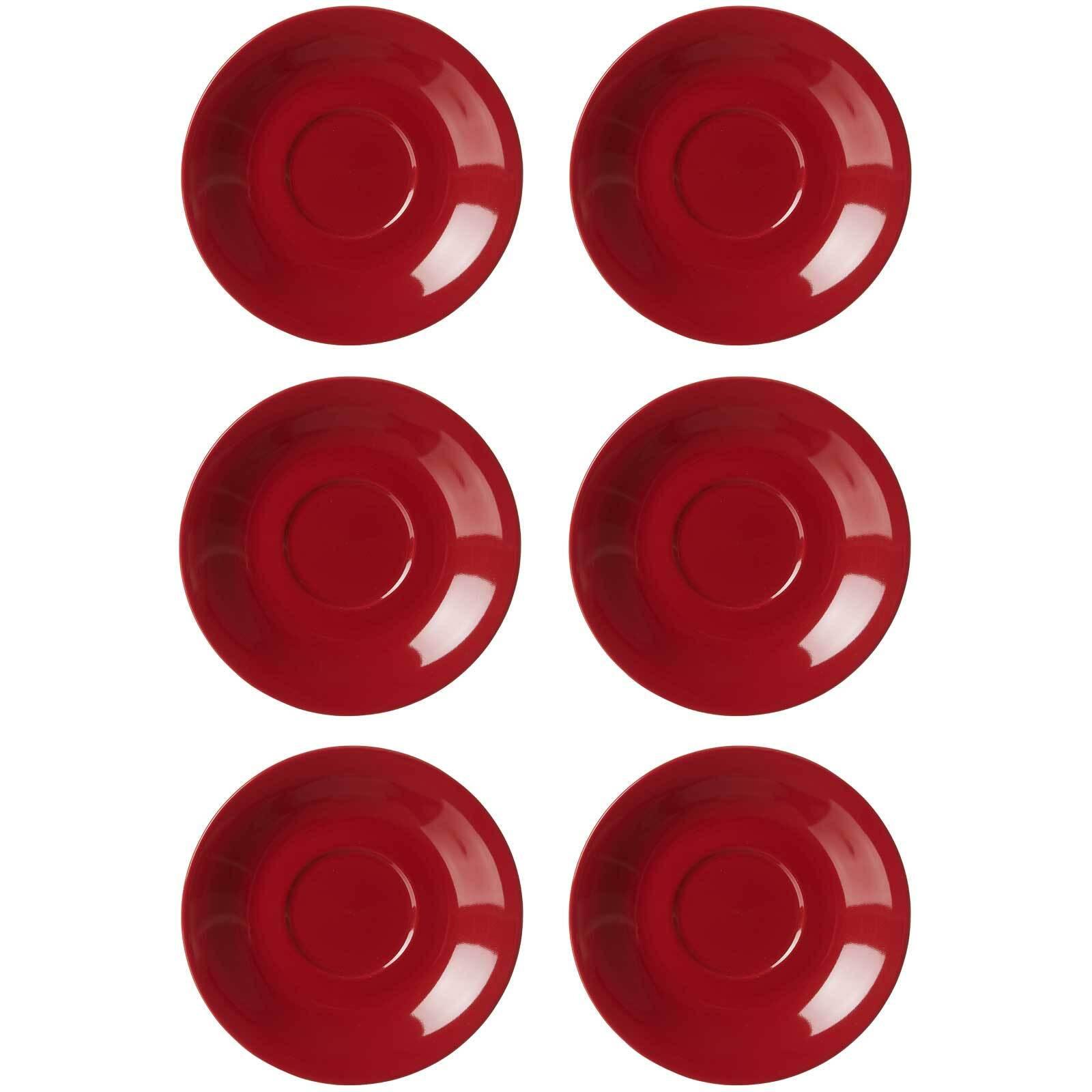 JUMBOUNTERTASSEN Doppio Rot ø 17 cm 6er Set - Rot, Keramik (17cm) - Ritzenhoff Breker
