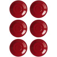 JUMBOUNTERTASSEN Doppio Rot ø 17 cm 6er Set - Rot, Keramik (17cm) - Ritzenhoff Breker