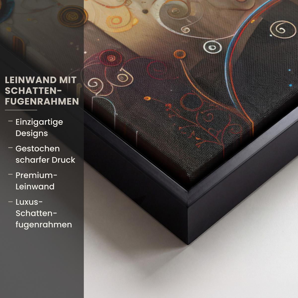 LEINWAND Bilder mit Rahmen - Baum - Baum des Lebens - Farbe - 80x60 - Braun, Textil (80/60cm) - MuchoWow
