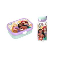 LUNCHSET (FLASCHE MIT KLAPPDECKEL) Campus Princess Power 600 ml + 750 ml 2-tlg. - Violett/Mintgrün, Kunststoff (10.8/21.8/21.8cm) - Mepal