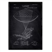 POSTER Menschlicher Zepelin Patent A3 Rahmenlos - Klar, Papier (29.7/5/42cm) - Nacnic