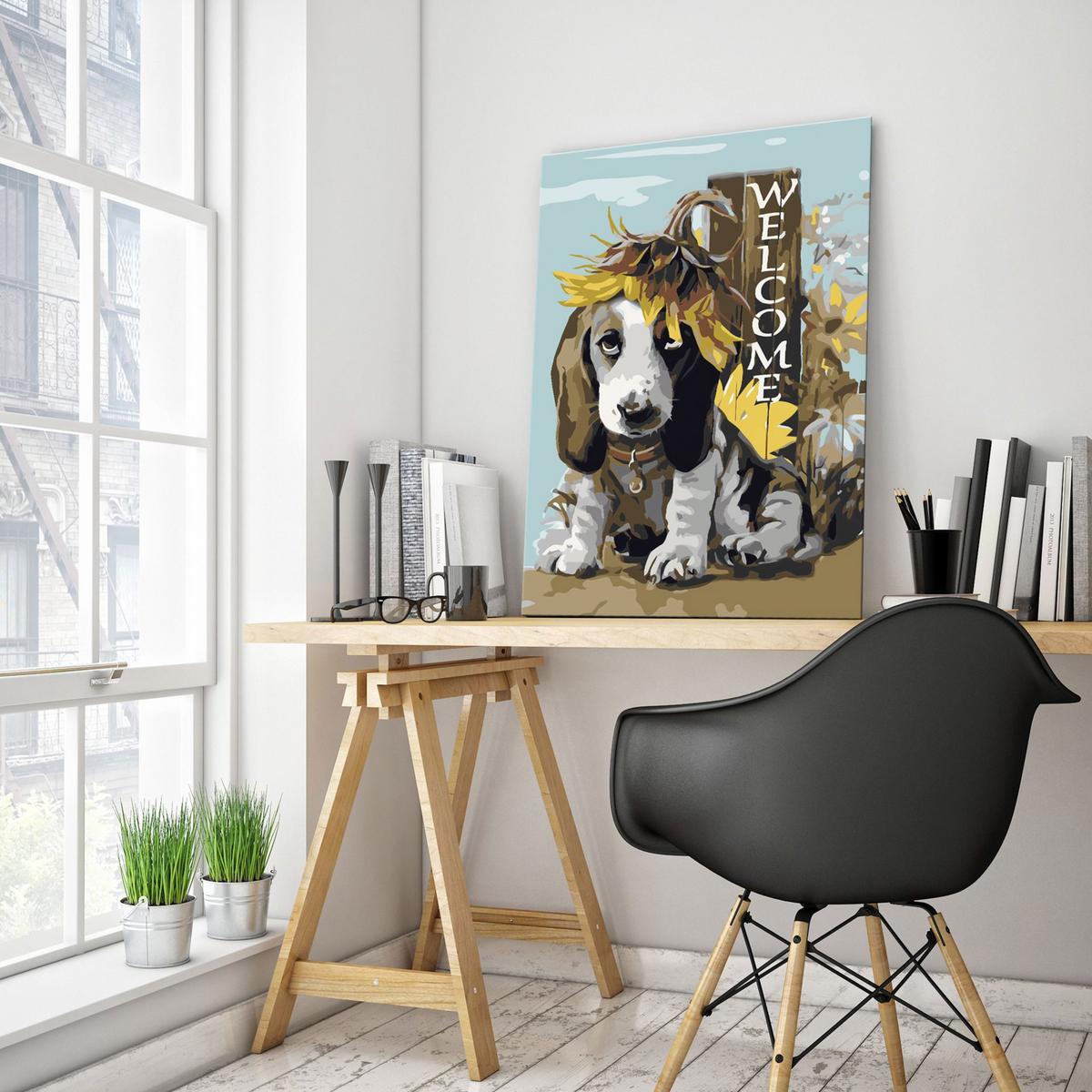 MALEN NACH ZAHLEN 40/50 cm - Multicolor, Textil (1.4/50cm) - KUNSTLOFT