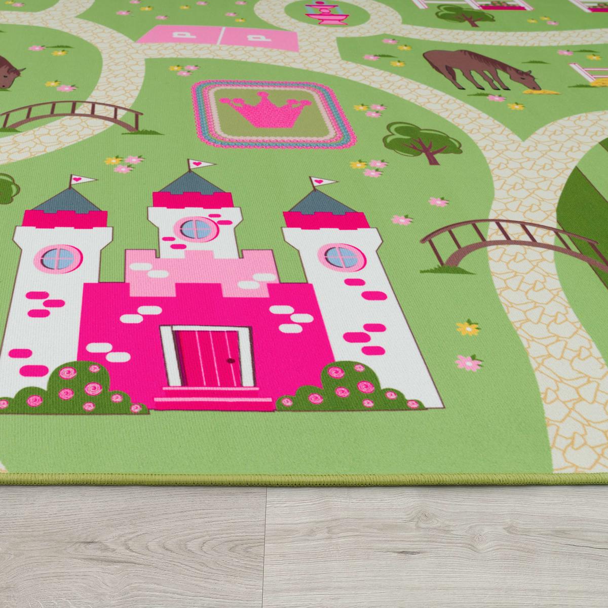 KINDERTEPPICH Grün 100 x 200 cm - Grün, Kunststoff (100/200cm) - TT Home