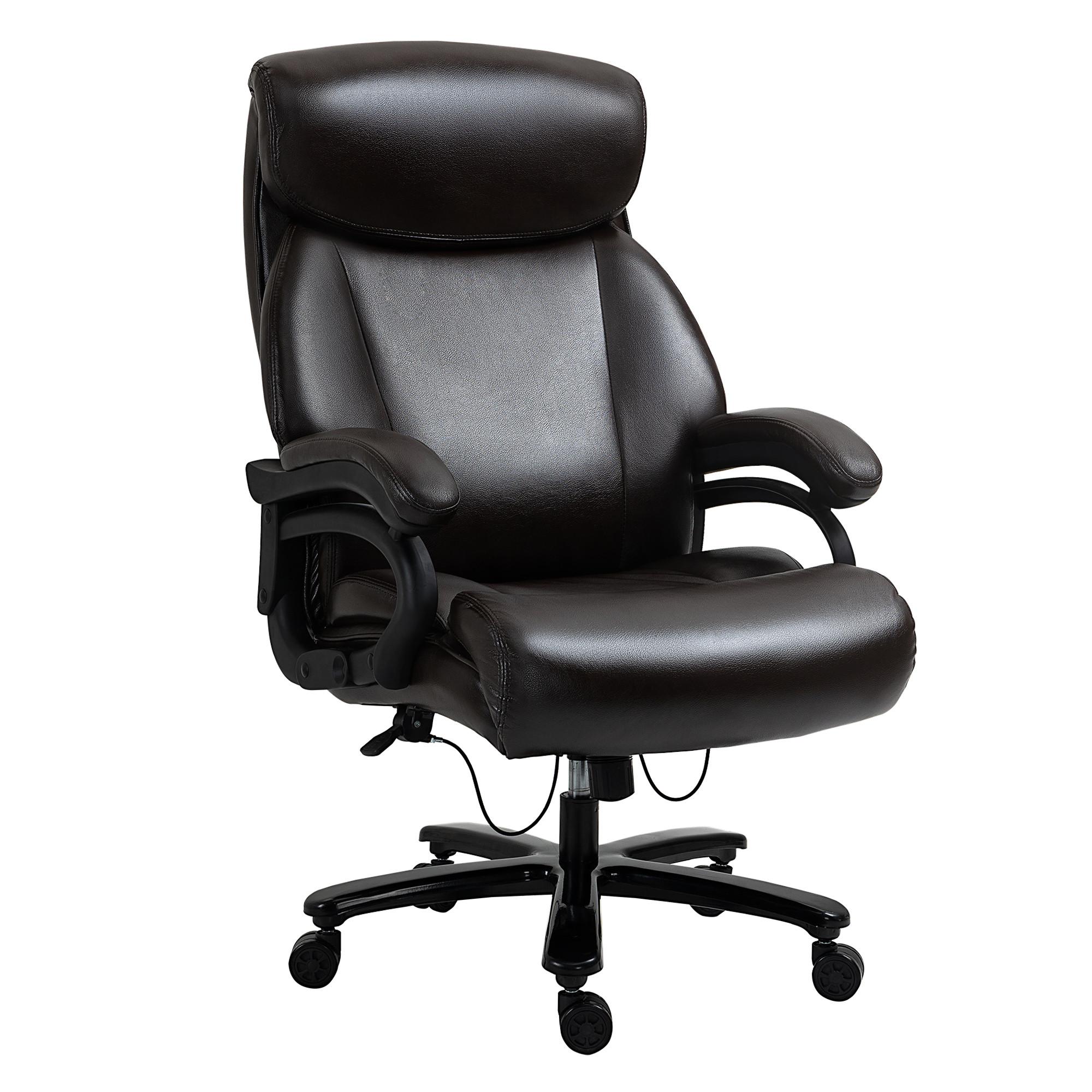 BÜROSTUHL, Kunstleder, Braun - Braun, Leder (83/122/72cm) - Vinsetto