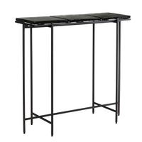 KONSOLENTISCH – Schwarz/Glas, 90x29x85 cm, Metallgestell, mit abnehmbaren Tischplatten - Schwarz, Glas/Metall (29/90/85cm) - KADIMA DESIGN