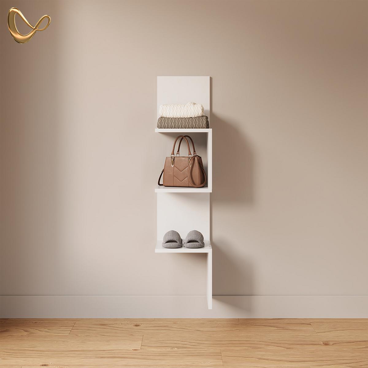 ECKREGAL Vesuvio Weiß 28 x 116.4 cm - Weiß, Holzwerkstoff (28/116.4/28cm) - Livinity®