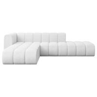 ECKSOFA modulares Sofa Zuvon-L1 - 296x177x70 cm Weiß - Weiß, Holzwerkstoff/Textil (296/177cm) - ALTDECOR