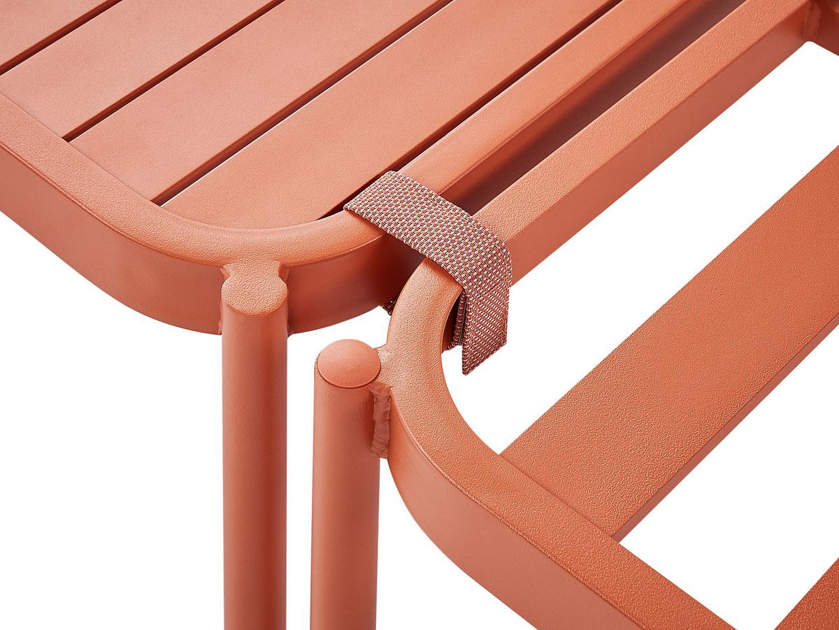 LOUNGE SET 2-Sitzer modular Orange Terracina - Orange, Metall - Beliani