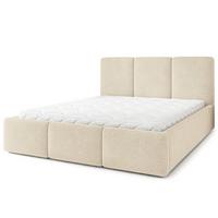 POLSTERBETT MORENA Q 120x200 cm mit Bettkästen - Creme - Creme, Holz (120/200cm) - MASSENO