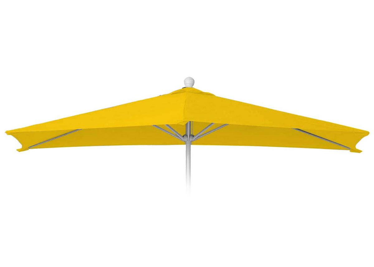 ERSATZ-BEZUG SONNENSCHIRM HALBRUND Gelb - Gelb, Textil (285/145cm) - MCW