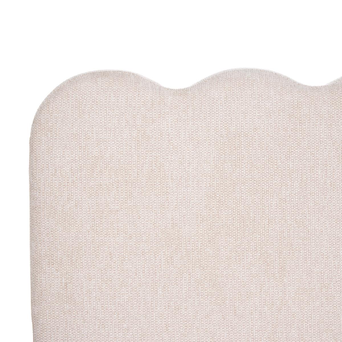 BETT mit Stauraum 180/200 Stoff Hellbeige Nanterre - Beige, Textil (180/200cm) - Beliani