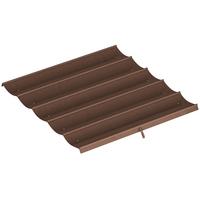 ERSATZDACH mit Regenabflusslöchern aus Polyester Kaffee - Dunkelbraun, Textil (255/6/250cm) - Outsunny