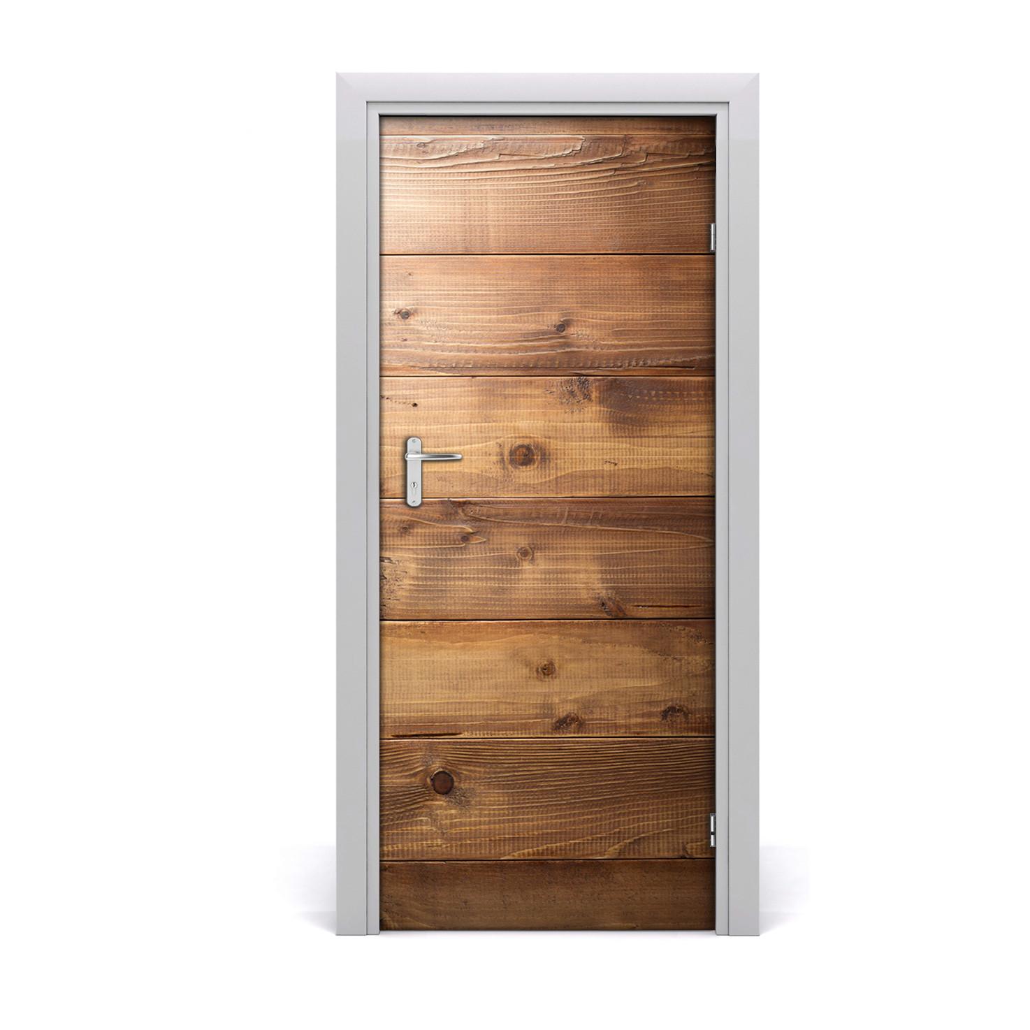 TÜRAUFKLEBER 85x205 cm Dekorativ für Türen - Braun, Kunststoff (85/205/0.01cm) - TULUP