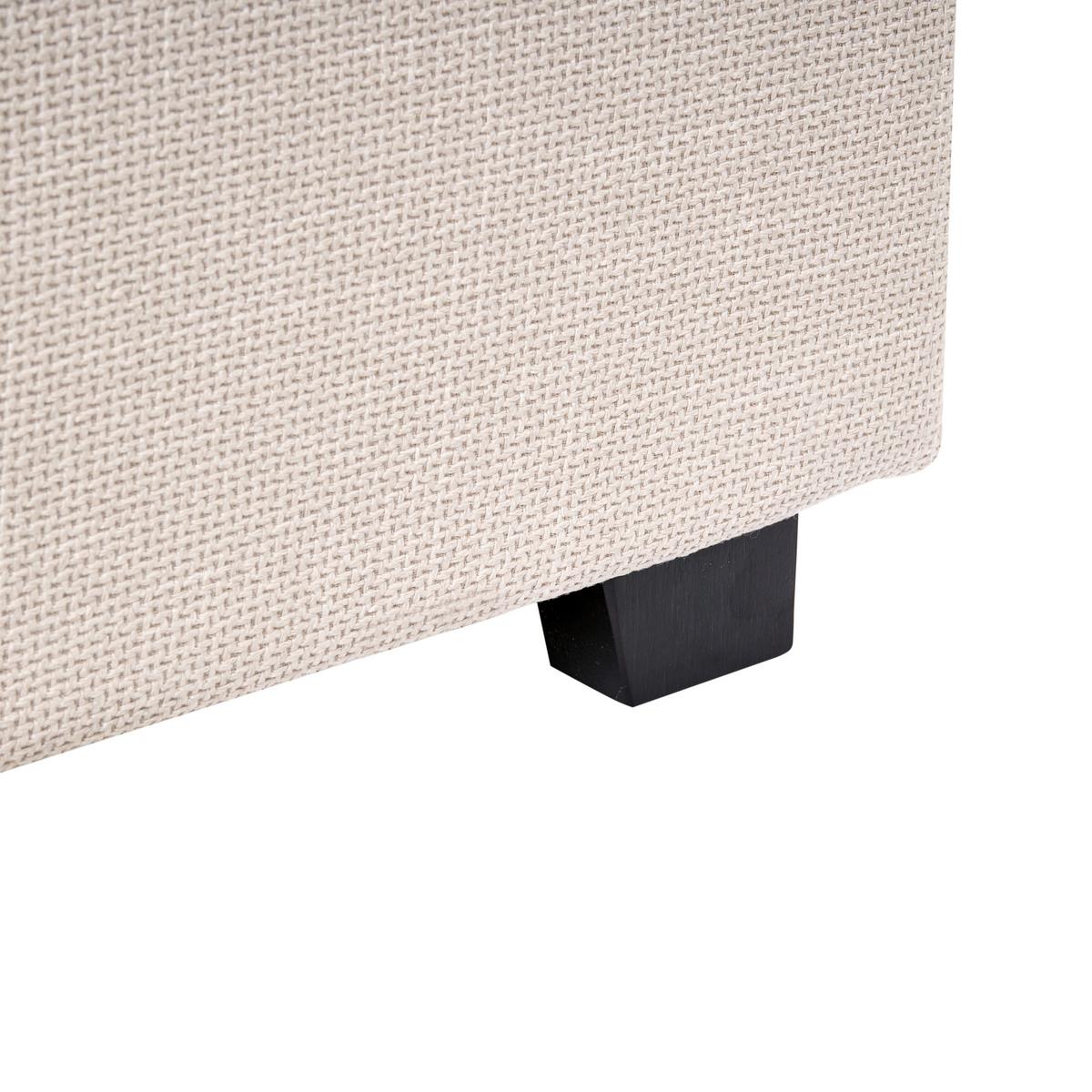 WASSERBETT Stoff 180/200 cm Hellbeige Vaucluse - Beige, Textil (180/200cm) - Beliani