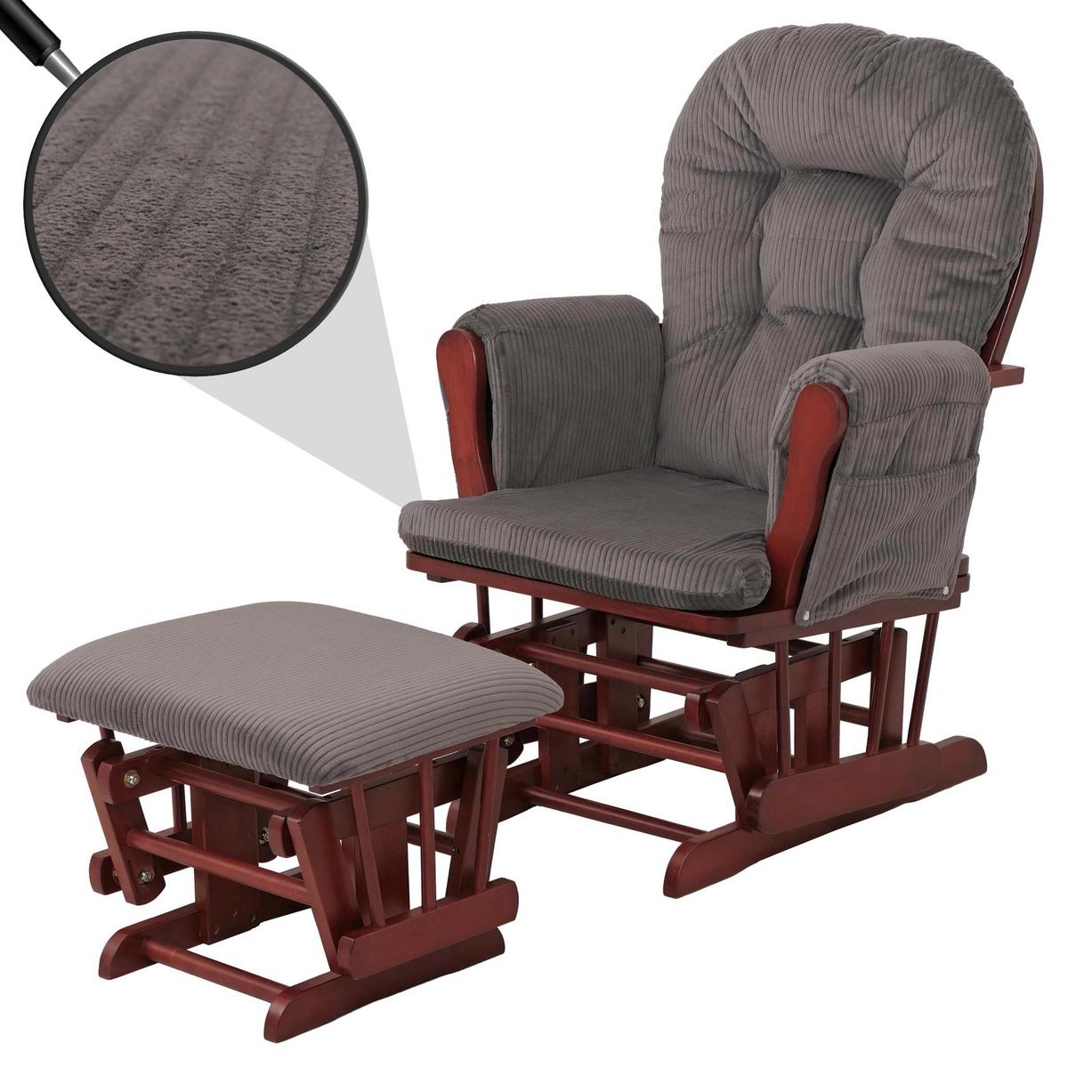 RELAXSESSEL Grau, Braun - Braun/Grau, Textil (74/103/71cm) - MCW
