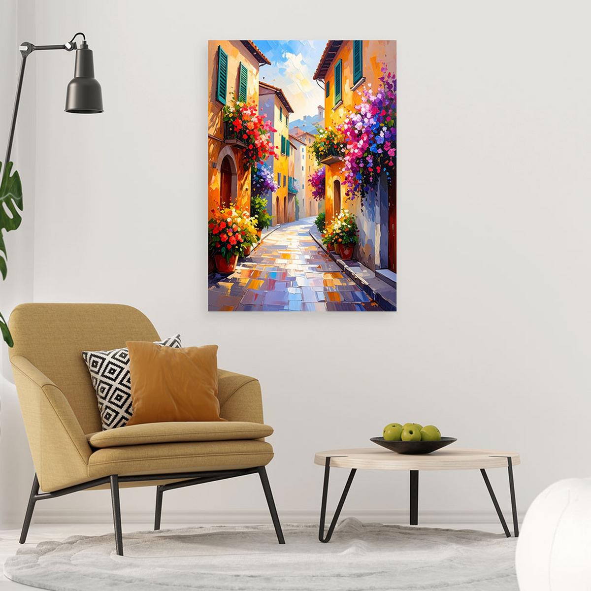 LEINWANDBILD Städte & Architektur 70x100cm - Multicolor, Textil (70/100cm) - Feeby