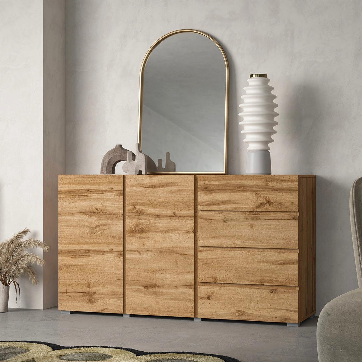 SIDEBOARD Maxis Holz - Braun, Holzwerkstoff (138/78/40cm) - Petits-meubles