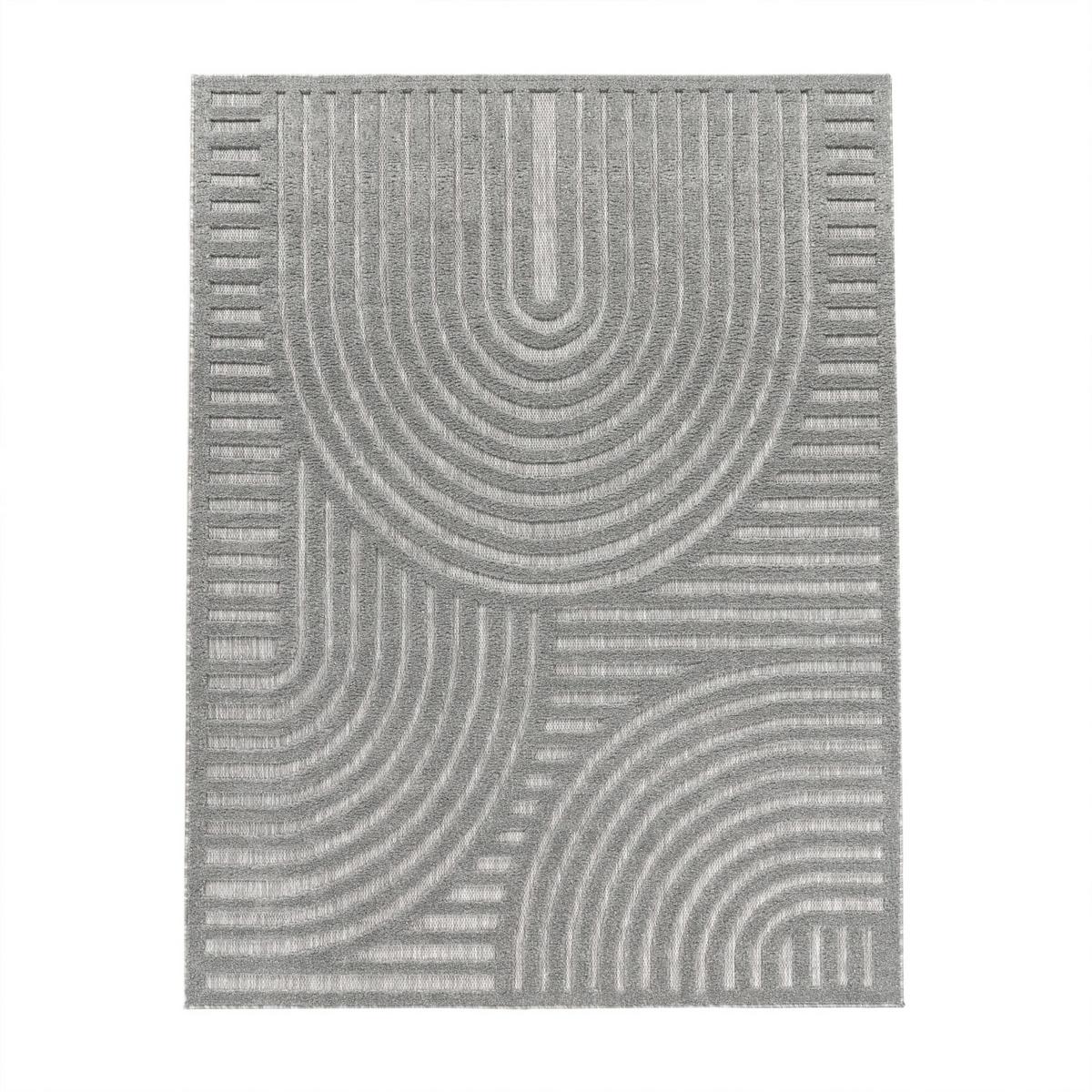 OUTDOORTEPPICH Ethno Grau 60 x 100 cm - Grau, Kunststoff (60/100cm) - TT Home