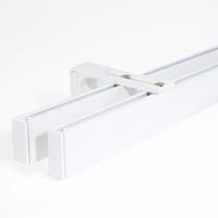 GARDINENSCHIENE 2-lauf Loft - Weiß, Metall (600cm) - Deco-Raum