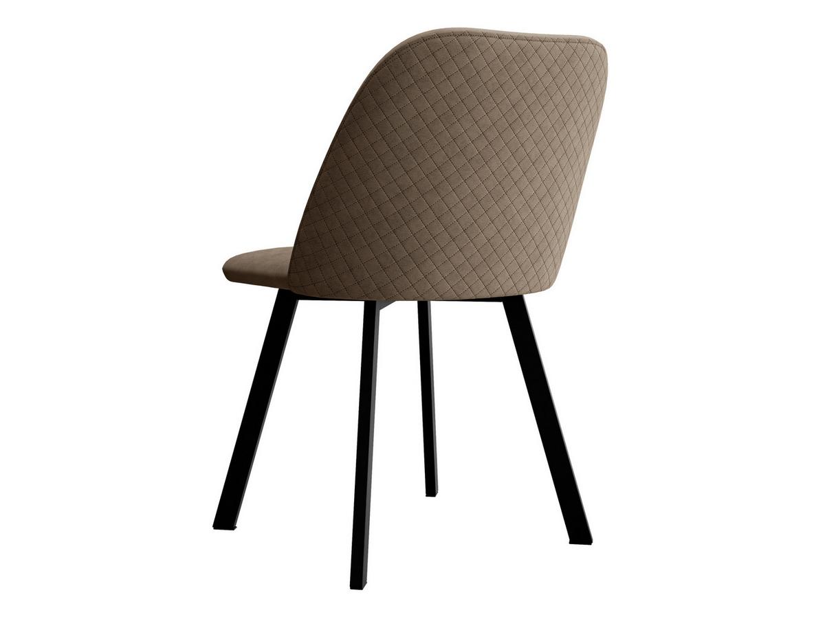 ESSZIMMERSTUHL K109 - Schwarz/Mokka, Holzwerkstoff/Textil (47/80/58cm) - MIRJAN24