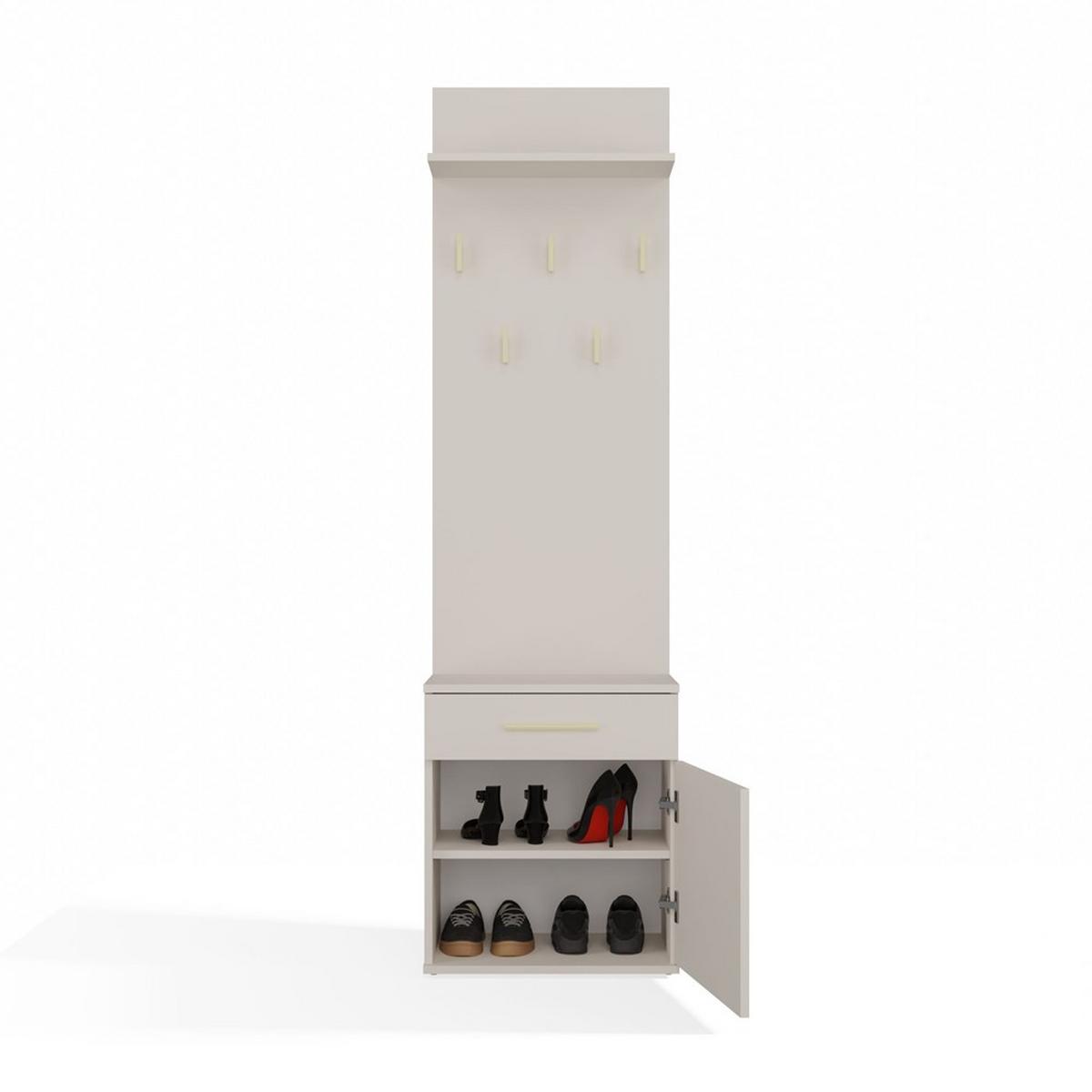 SCHUHSCHRANK Kaschmir 50/180/35 - Kaschmir, Holzwerkstoff (50/180/35cm) - RAUMHIRSCH FURNITURE