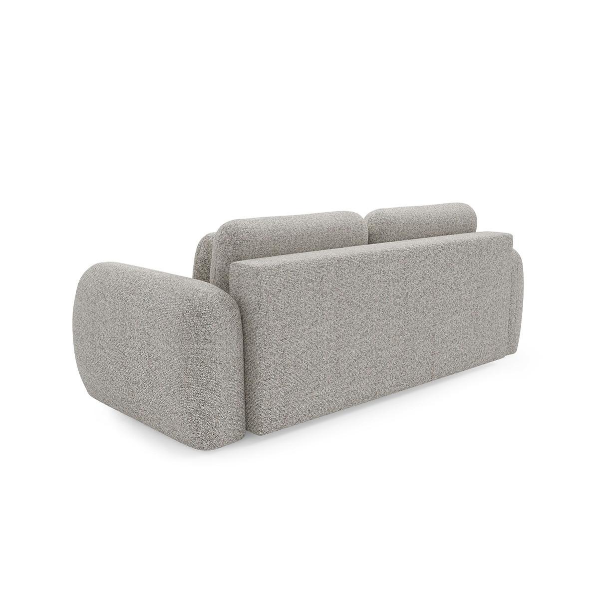 SOFA Carmela 3 Sitzplätze Hellgrau - Grau, Holz (266/95/121cm) - Petits-meubles