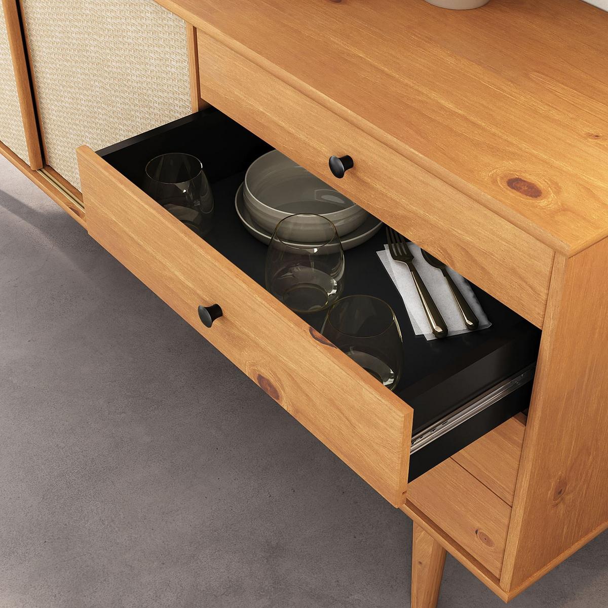 SIDEBOARD SIMONA Eiche - Eichefarben, Holz (175/76/41cm) - IDIMEX