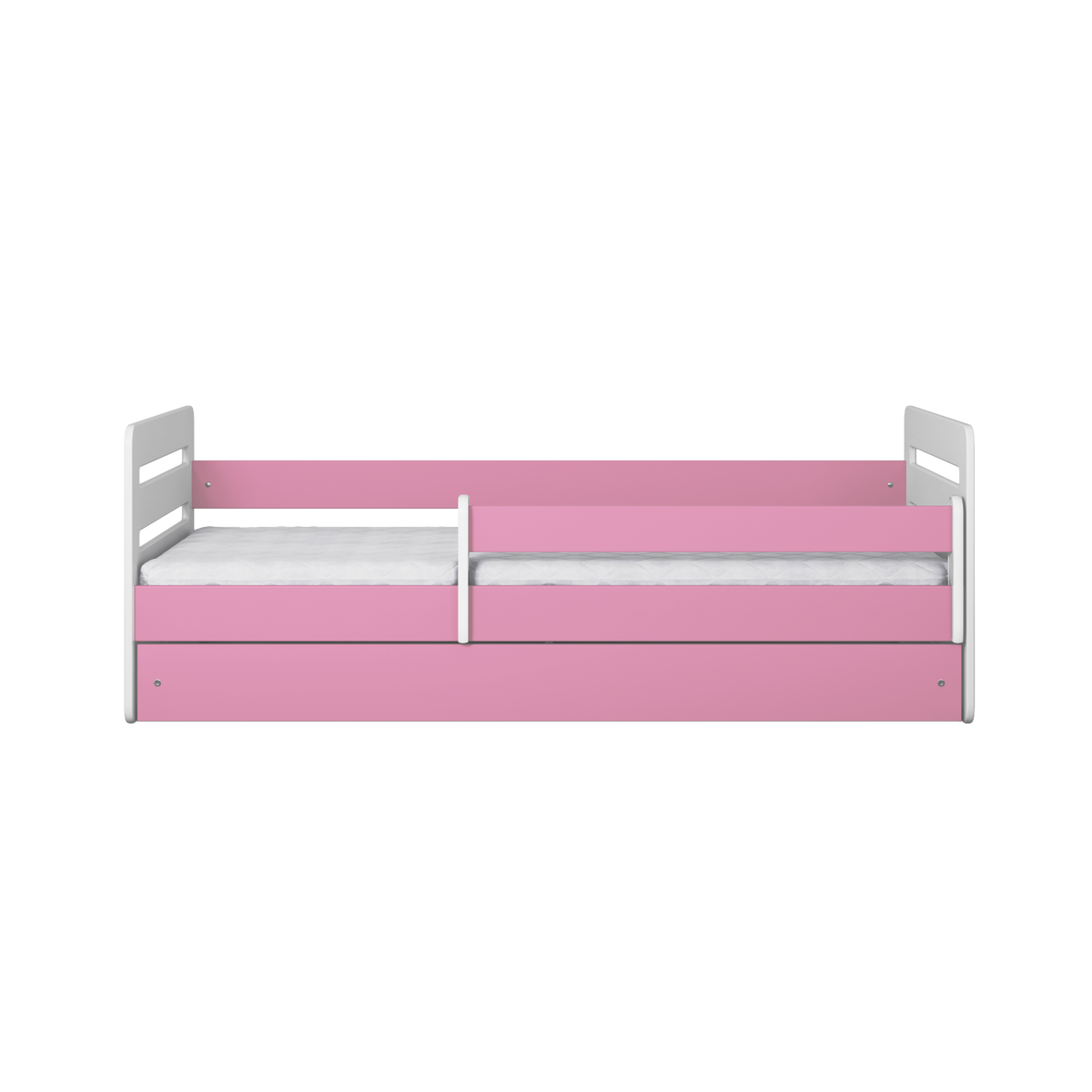 KINDERBETT Tomi mit Schublade ohne Matratze Rosa 90/65/164 - Rosa, Holzwerkstoff (80/160cm) - RAUMHIRSCH FURNITURE