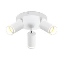 DECKENSTRAHLER Hubert 3-flammig 20/20/17 cm - Weiß, Metall (20/20/17cm) - Nettlife