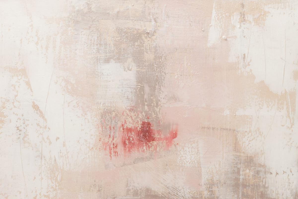 ACRYLBILD HANDGEMALT 100/75 cm - Pink, Holz/Textil (100/75cm) - KUNSTLOFT