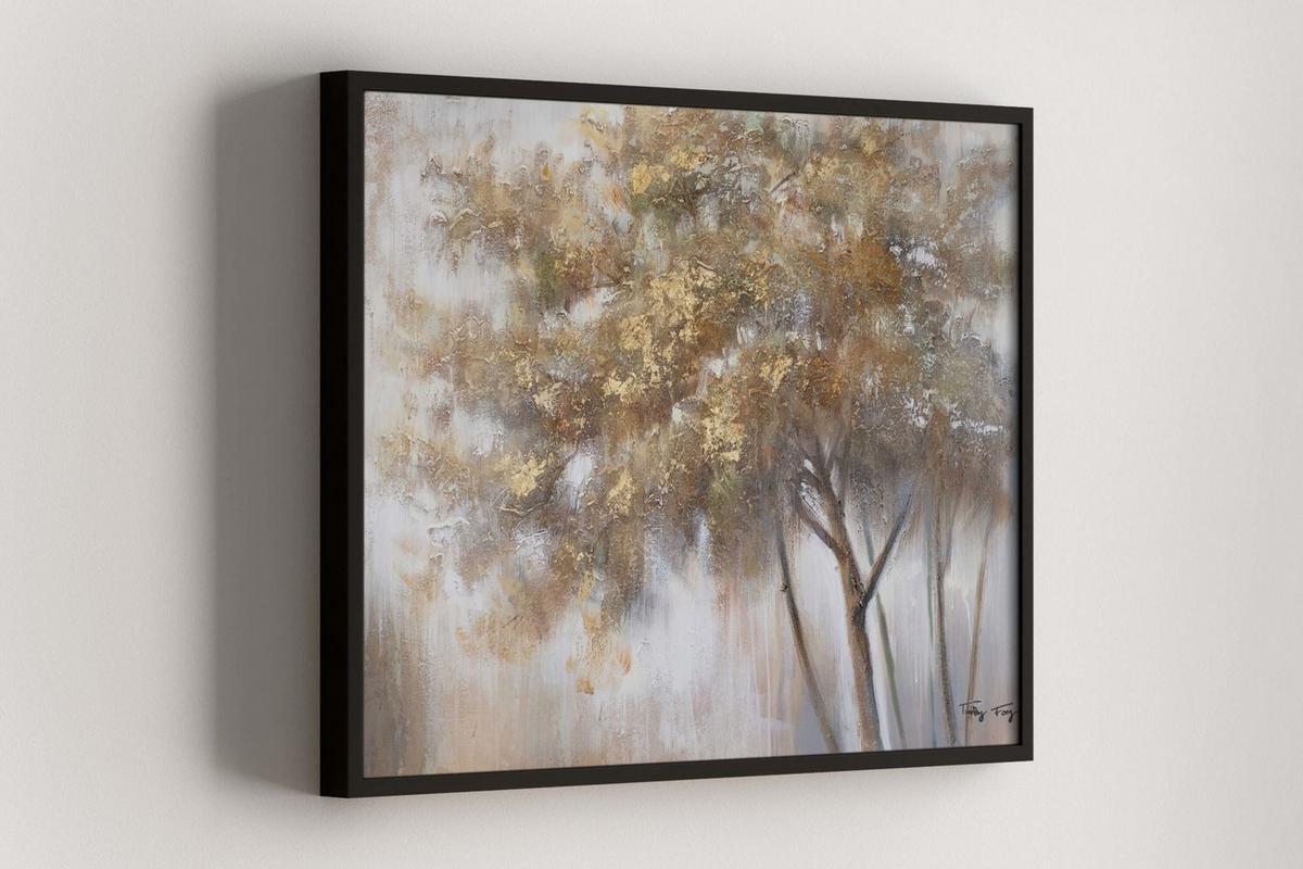 ÖLGEMÄLDE 100/75 cm - Beige/Braun, Holz/Textil (100/75cm) - KUNSTLOFT
