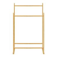GARDEROBENSTÄNDER Mariehamn - Kieferfarben, Holz (80/122/50cm) - [en.casa]