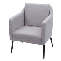 RELAXSESSEL H93A Hellgrau - Hellgrau, Textil (70/92/70cm) - MCW
