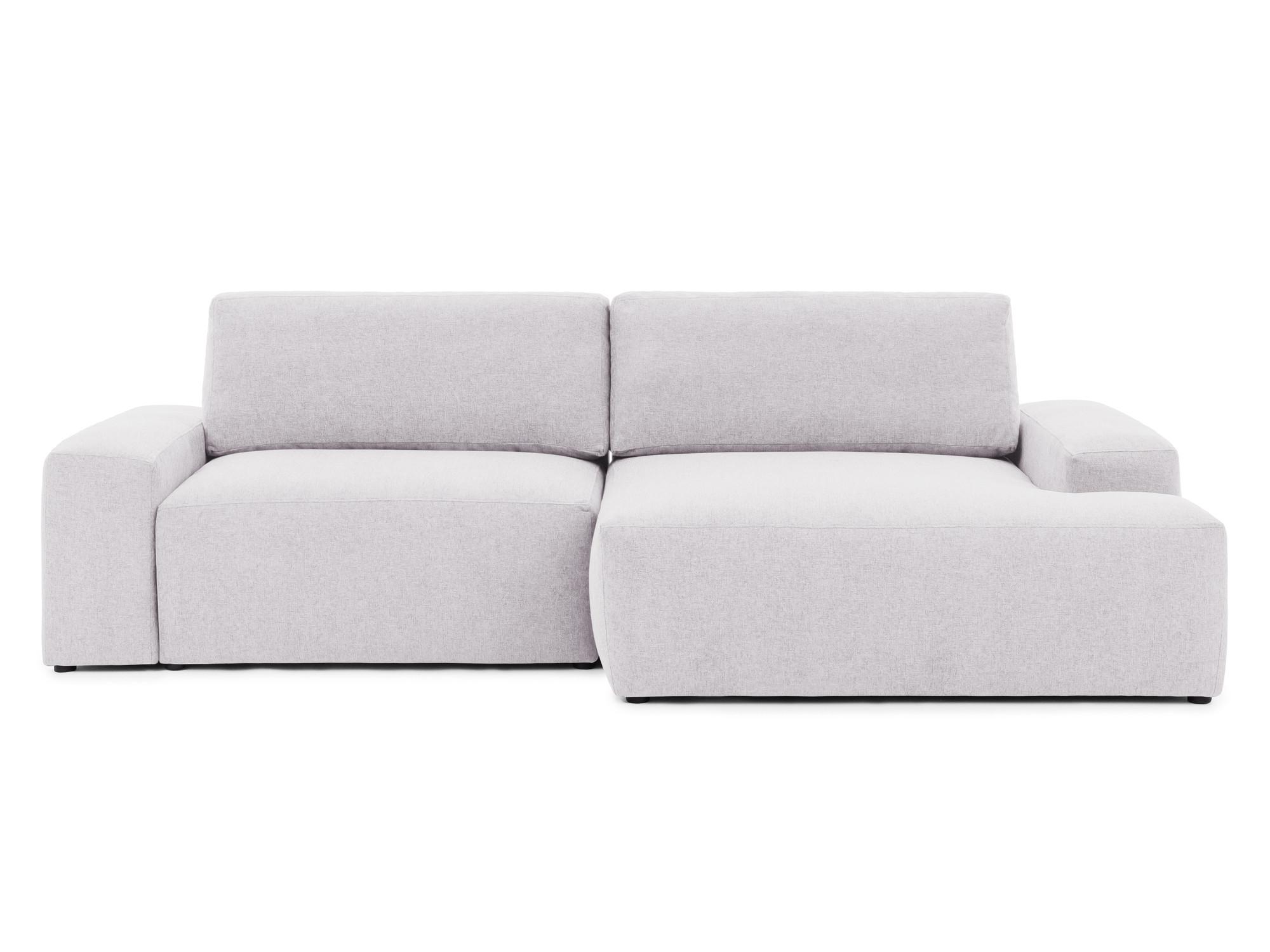 ECKSOFA Lennon aus Greige Strukturstoff mit Schlaffunktion und Bettkasten - Greige/Schwarz, Holz/Kunststoff (264/137cm) - S-Style