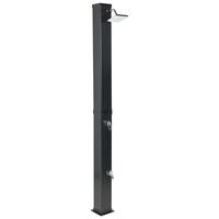 FREISTEHENDE solarbetriebene Gartendusche Schwarz Yaracuy - Schwarz, Kunststoff (19/217/19cm) - Beliani