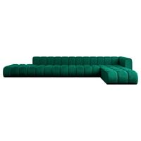 ECKSOFA modulares Sofa Zuvon-L3 - 478x177x70 cm Grün - Dunkelgrün, Holzwerkstoff/Textil (478/177cm) - ALTDECOR