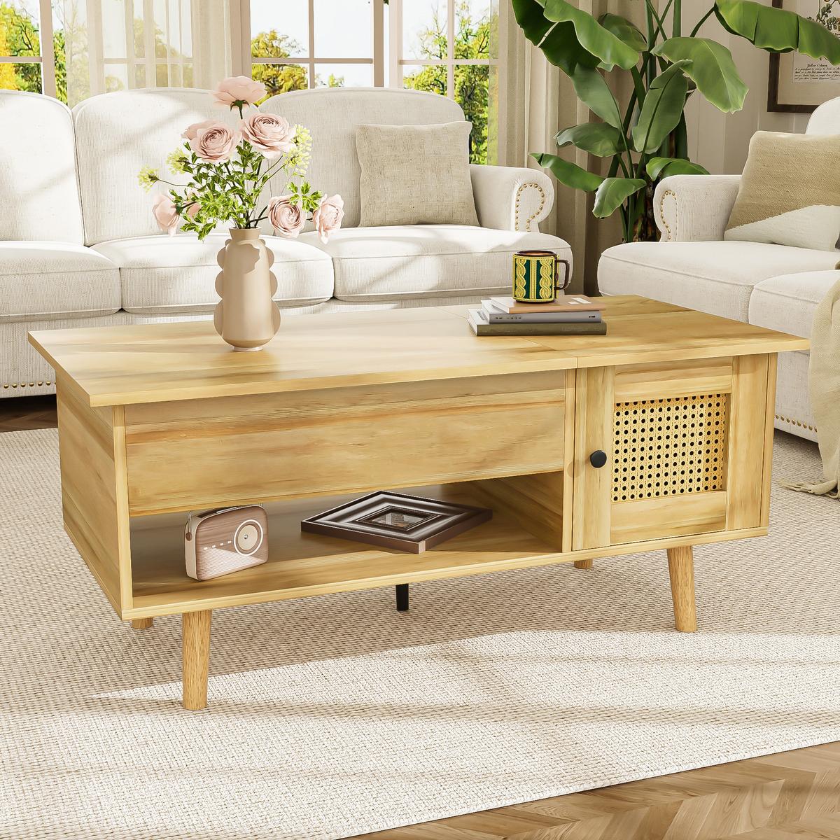 COUCHTISCH Brown 109.98/59.49/15.98 cm - Braun, Holz (110/60/16cm) - Urban Meuble