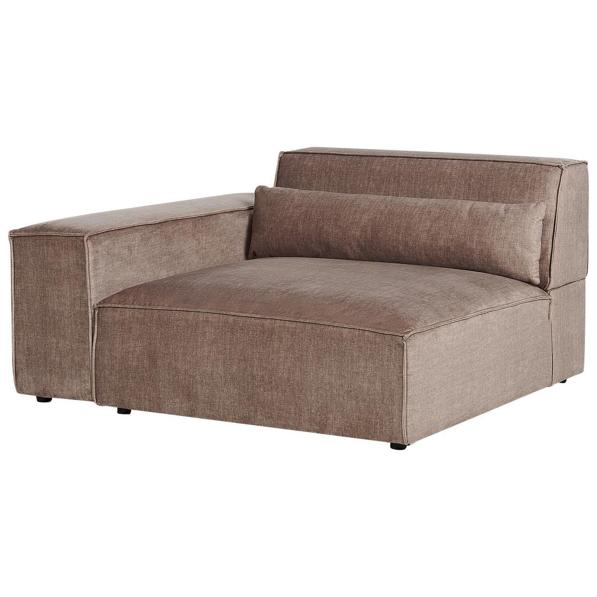2-SITZER-SOFA hellbraun Hellnar - Braun, Textil (262/70/126cm) - Beliani