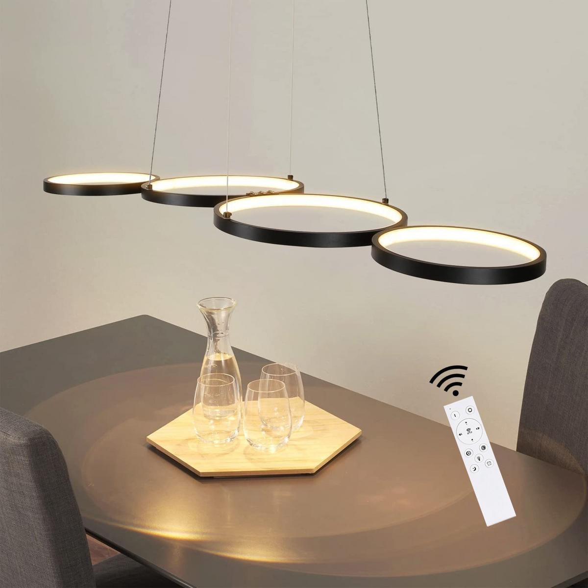 LED-HÄNGELEUCHTE Stralhain 88/18/150 cm - Schwarz, Metall (88/18/150cm) - ZMH