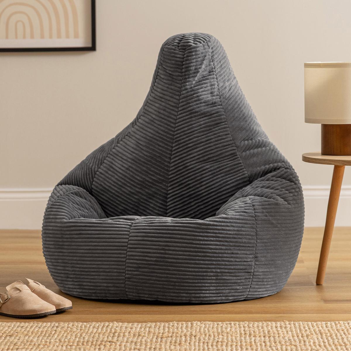 SITZSACK Dalton - Dunkelgrau, Kunststoff/Textil (82/76/82cm) - icon