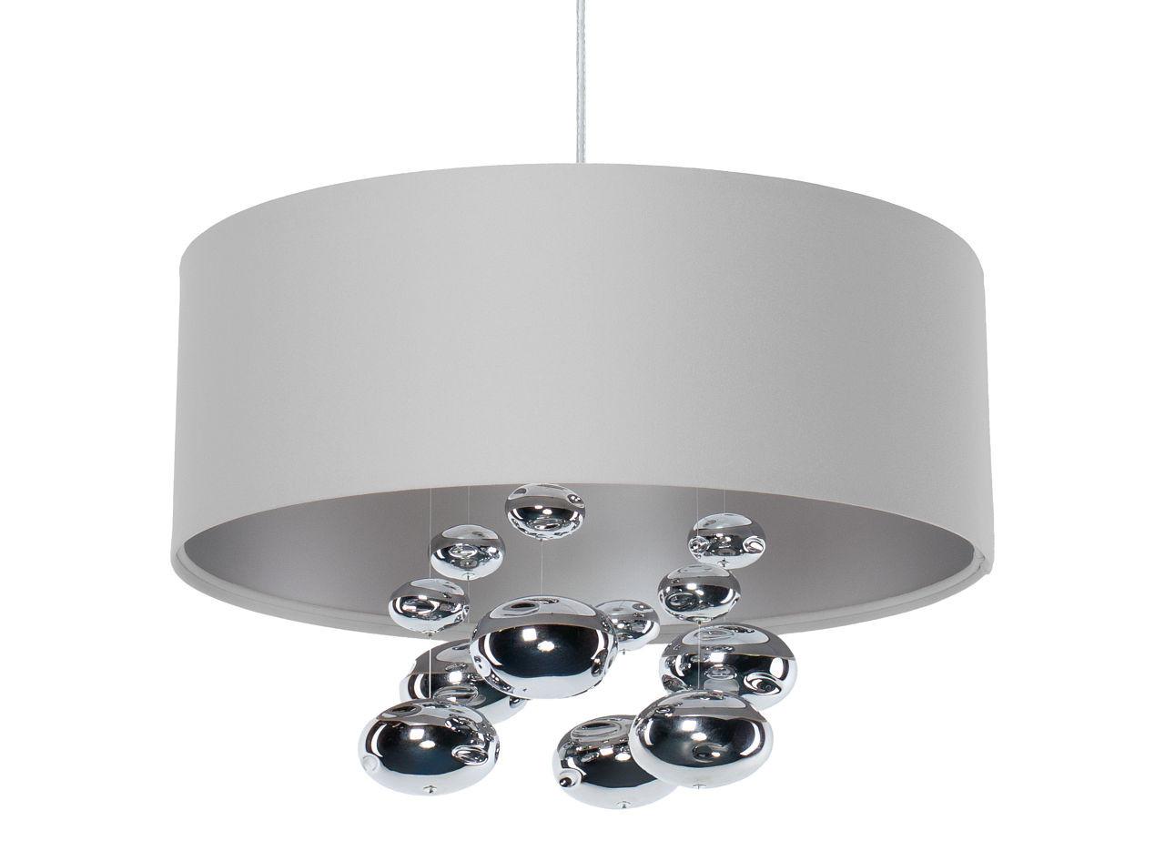 HÄNGELEUCHTE Grau 40/96 cm - Silberfarben/Grau, Kunststoff (40/1/96cm) - ONZENO