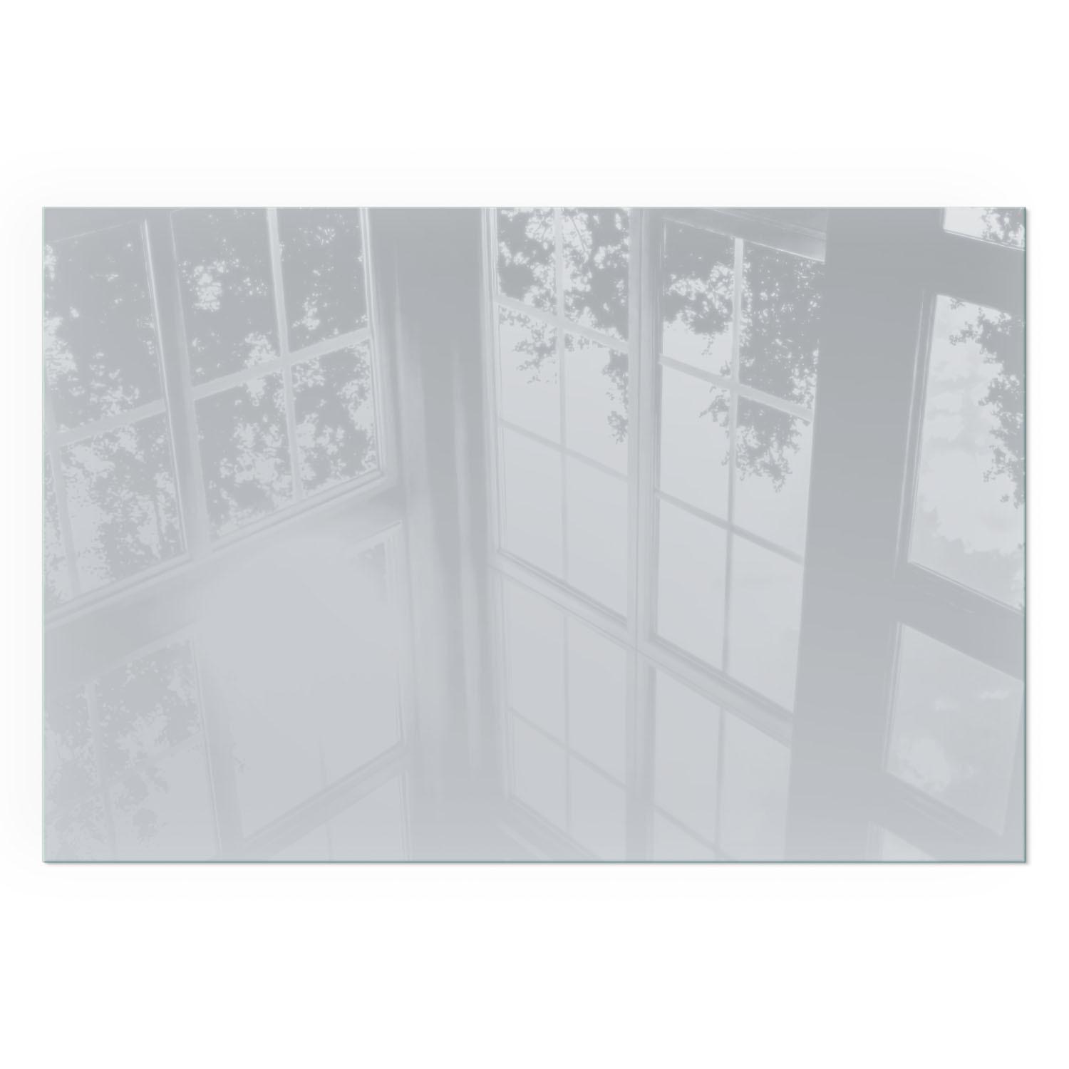 GLASPLATTE für Kamin 60x40 cm - Grau, Glas (60/40/0.4cm) - TULUP