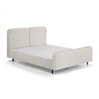 POLSTERBETT Lea mit Bettkasten, 160x200, Beige - Beige/Schwarz, Textil (160/200cm) - Beautysofa