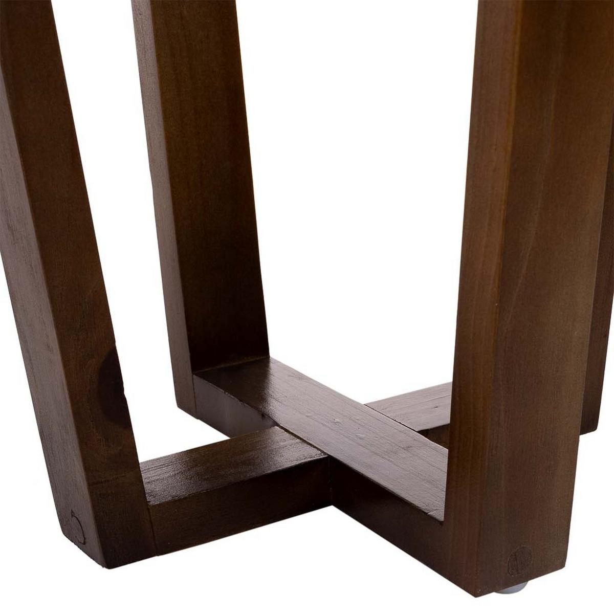 TISCH aus Holz, braun, 36x40cm - Dunkelbraun, Holz (36/36/40cm) - Wanderlust