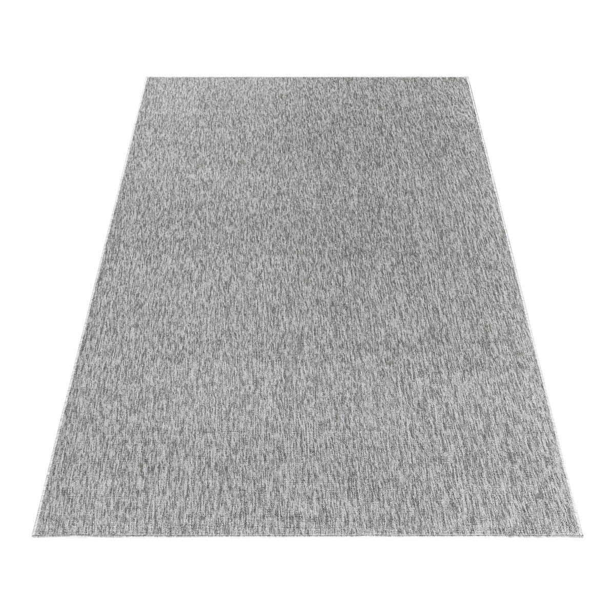 KURZFLORTEPPICH AMMER, einfarbig, Hellgrau, 240 x 340 cm - Grau, Textil (340/240cm) - KADIMA DESIGN