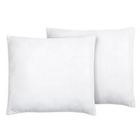 KOPFKISSEN 2er-Set Weiß 80/80 cm Errigal - Weiß, Textil (80/80cm) - Beliani