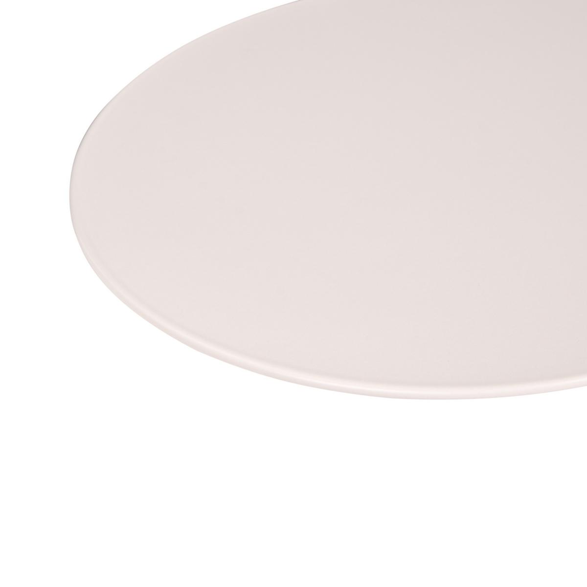BEISTELLTISCH Metall Cremeweiß Mille - Creme, Metall (48/28/49cm) - Beliani